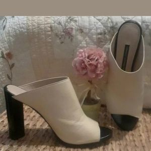 French Connection Mules Heels 8.5